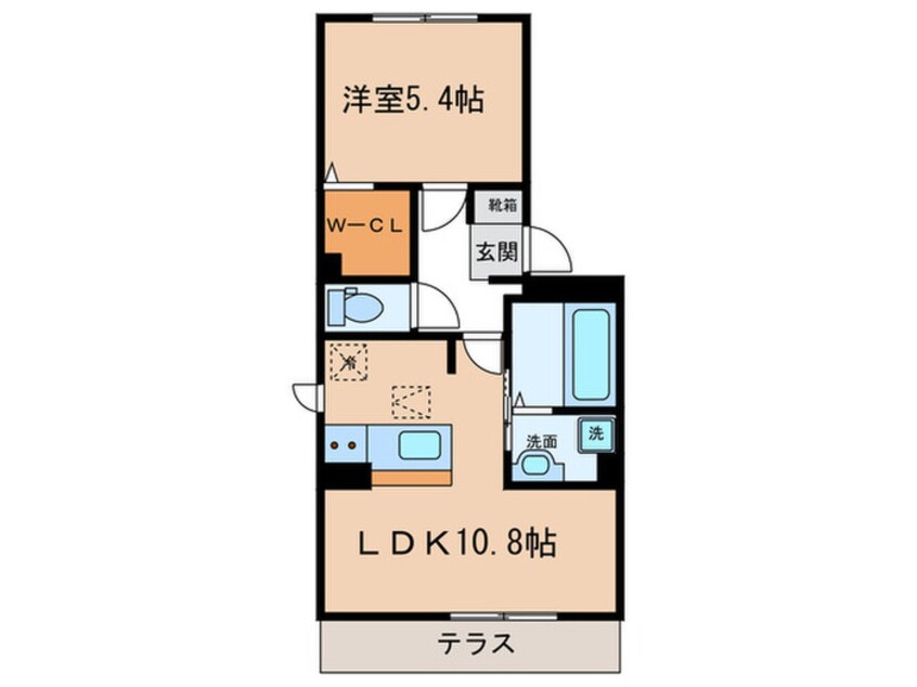 間取図 アンソレイユ