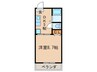 ハイツ枇杷島（１Ｆ～３Ｆ） 1DKの間取り