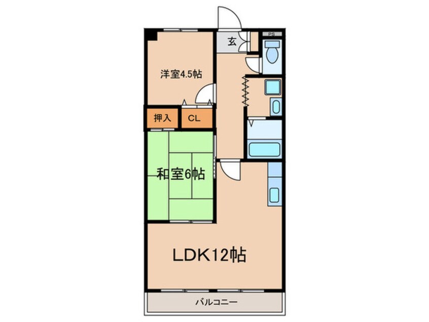 間取図 イ－ストロイヤル斉藤