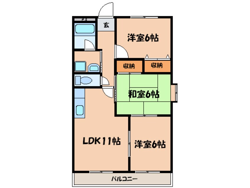 間取図 イ－ストロイヤル斉藤