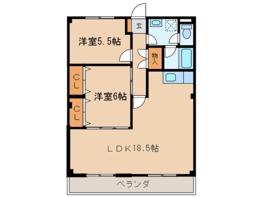 間取図 ロイヤルランド泉