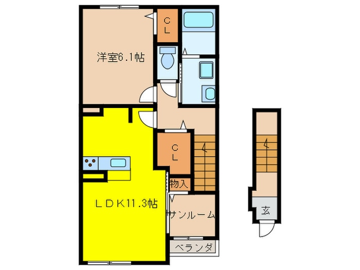 間取り図 メゾン　カルムⅠ