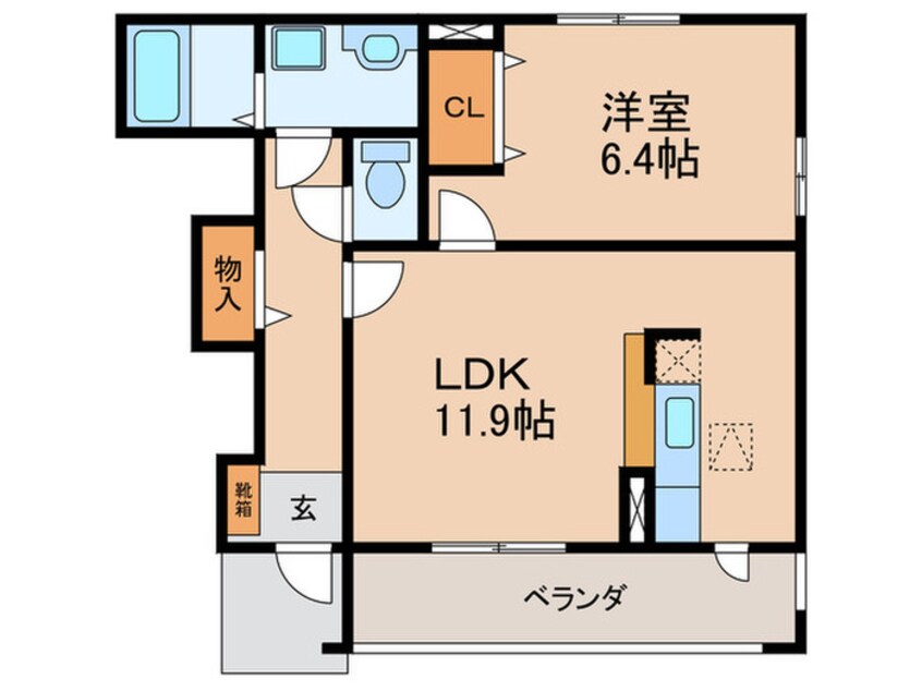 間取図 プレッソエコーⅣ
