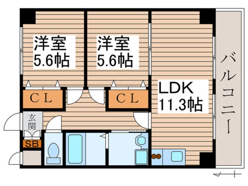 間取図 コ－ト明円