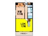 Ｆｌｏｒｉｄｏ栄 1LDKの間取り