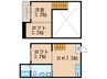Ｌａ　ｖｉｔａ 1DKの間取り