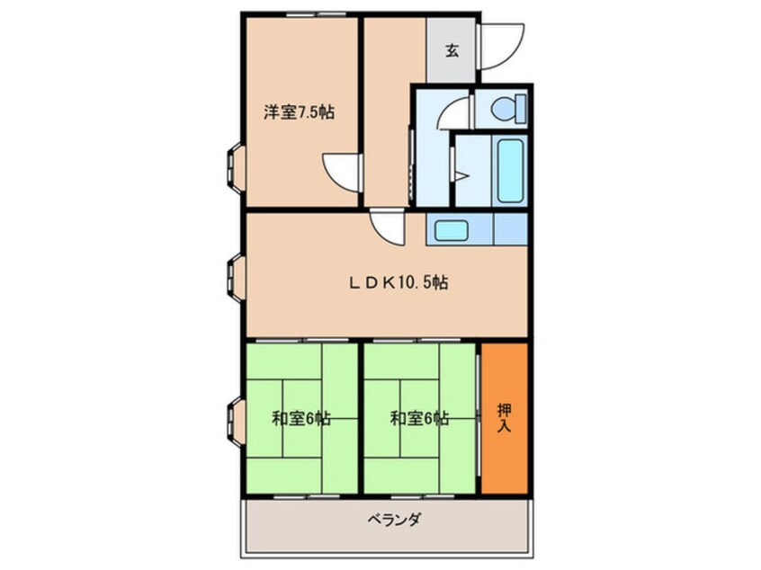 間取図 林マンション