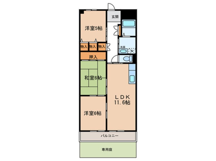 間取図 ポートシティ高木２