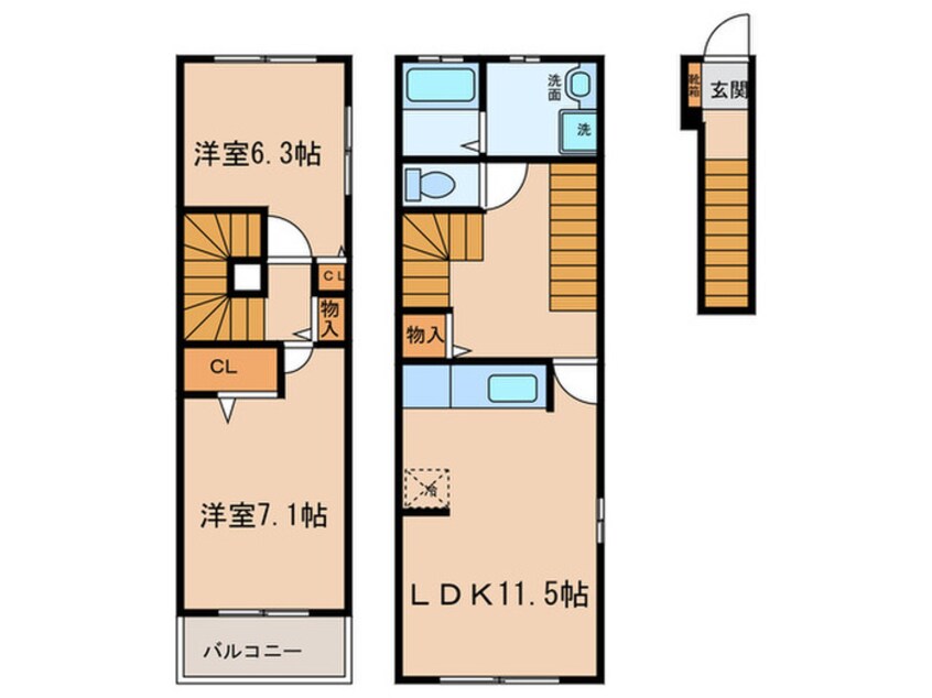 間取図 ラフレシールⅠ