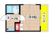 ラフィネ保呂町 1Kの間取り