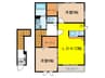 メゾン福田Ⅱ 2LDKの間取り