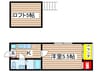 パル大喜町 1Kの間取り