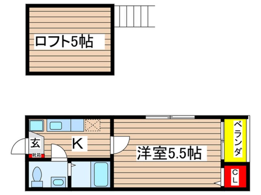 間取図 パル大喜町