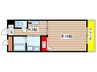 シェ－ン八事山 1Kの間取り