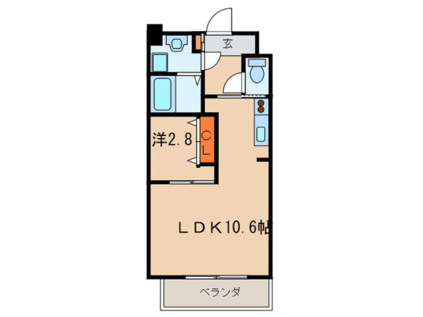 間取図 アヴァンコンティア小幡