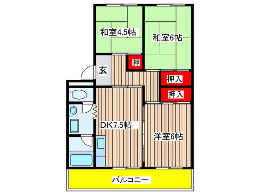 間取図 コーポ松ヶ根