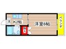 小林ビル 1Kの間取り