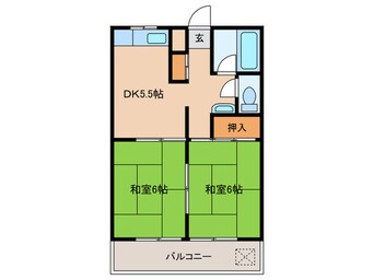 間取図 メゾンドゥ田園A棟