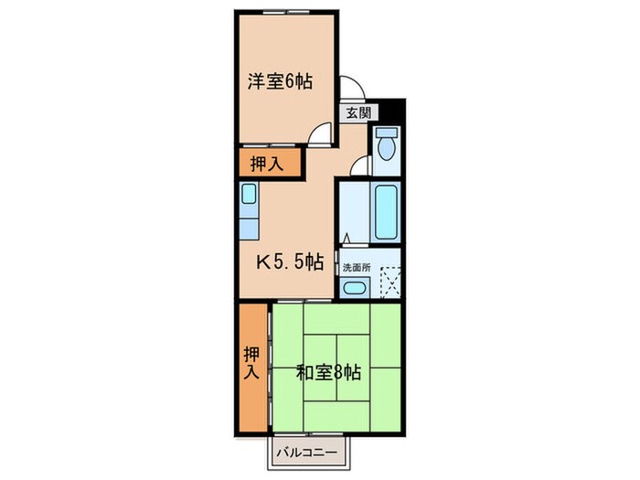 間取り図 ハピネスⅠ