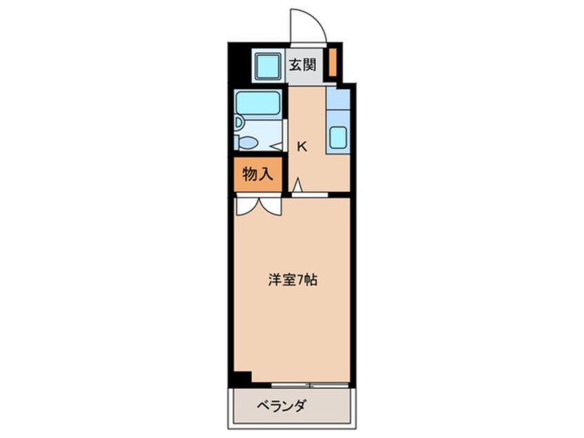 間取図 クレストステ－ジ平安