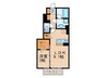 レイズハウス 1LDKの間取り