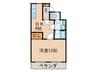 ム－ハウス 1DKの間取り