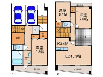 間取図 ＯＳＭ植田 弐番館