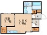 CASA FIORE 浅間町 1LDKの間取り