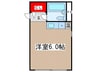 ホシオウビル 1Rの間取り
