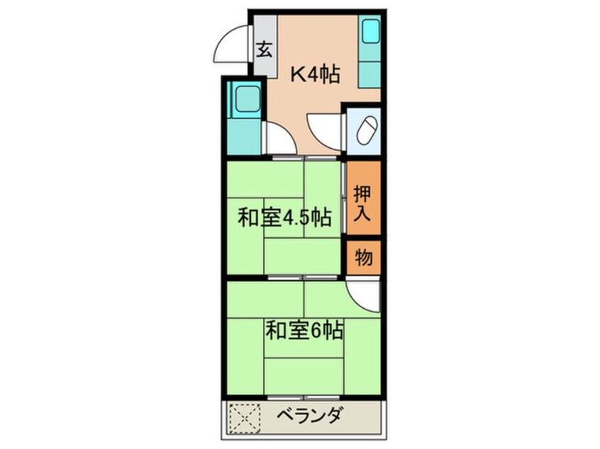 間取図 ルココン瓢箪山