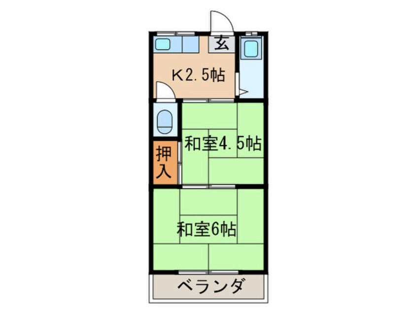 間取図 ルココン瓢箪山