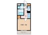 ＲＥＳＩＤＥＮＣＥ　ＬＵＩＤＡ 1Kの間取り