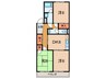 ホ－メ－マンション 3DKの間取り