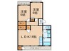 青峰ビル 2LDKの間取り