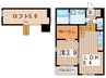 メゾン・シャドール名駅南 1LDKの間取り