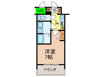 間取図 ﾌﾟﾚｻﾝｽ丸の内ﾚｼﾞﾃﾞﾝｽⅡ(502)