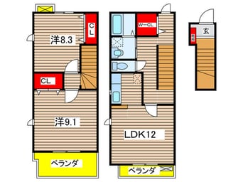 間取図 チエロ　エ　ベント