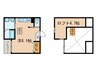 ＧＰラヴァーズ 1Rの間取り