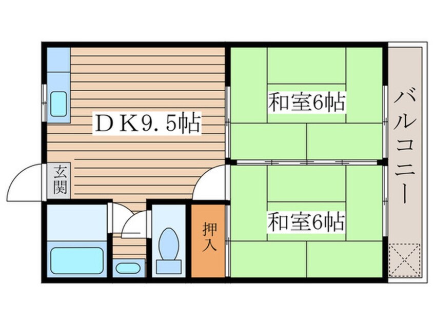 間取図 コーポフジ