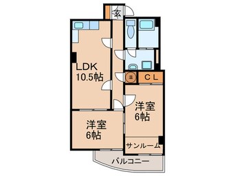 間取図 モアナヒルズ一社