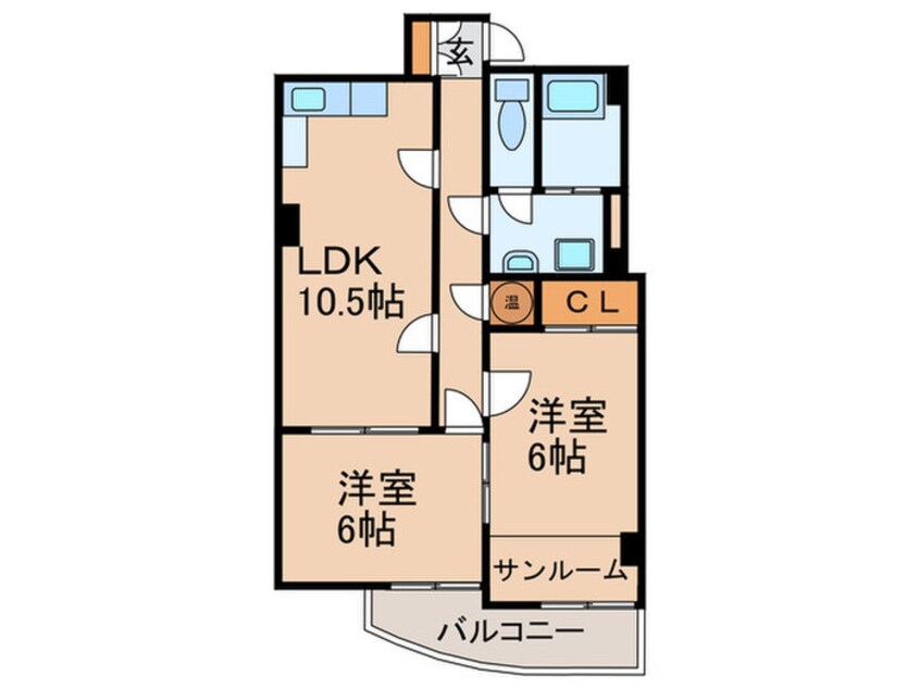 間取図 モアナヒルズ一社