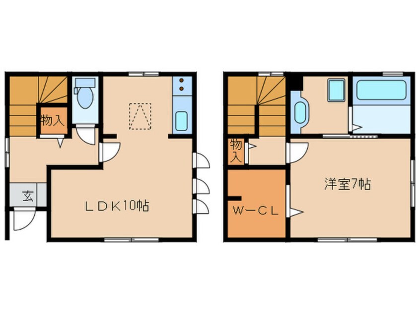 間取図 DUAL　本町　A棟