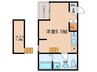 LE　COCON東中島町 1Rの間取り