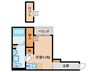 LE　COCON東中島町 1Rの間取り
