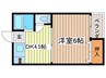安藤ビル 1DKの間取り