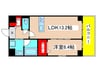 GRAN DUKE伝馬町 1LDKの間取り