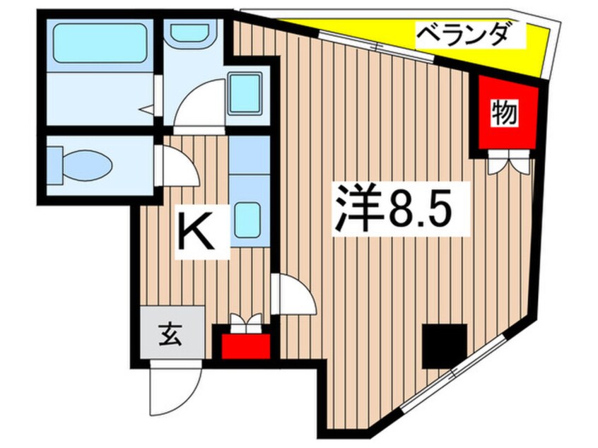 間取図 パックス荒畑Ⅱ