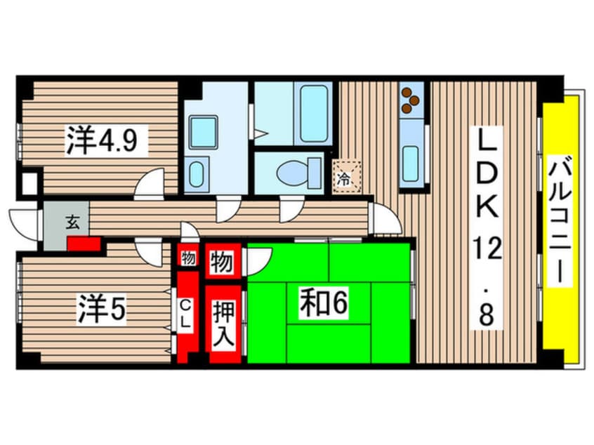 間取図 桃山ガーデンヒルズ