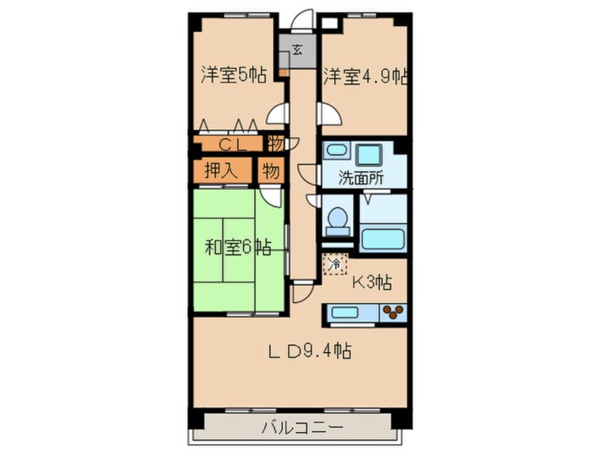 間取図 桃山ガーデンヒルズ