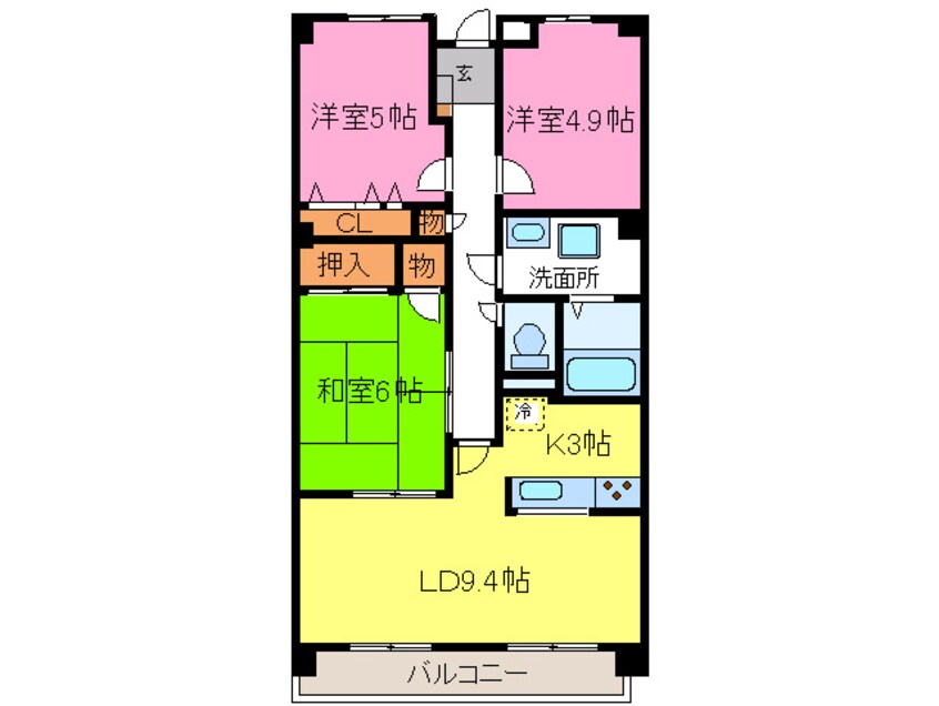 間取図 桃山ガーデンヒルズ